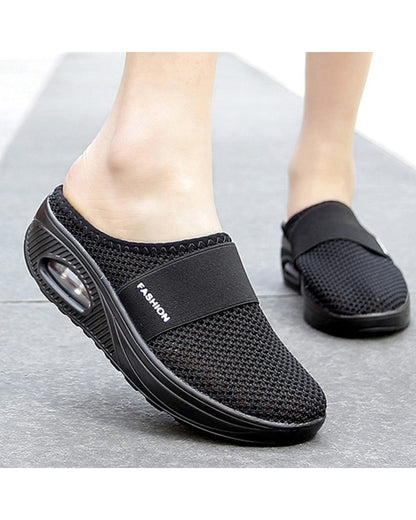 Women Sandals Fashion Wedges Platform Shoes Female Slides Women's Slippers Breathable Mesh Lightweight Ladies Footwear